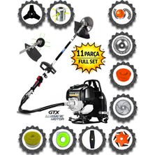 Eisenn German Technology 11 In 1 Stil Motor Sırt Tipi Ot Çim Çalı Biçme Tırpanı Çelik Fırça