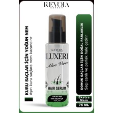 Luxeri Aloe Vera Saç Bakım Serumu 75 ml  Kuru Saçları Nemlendirir Besler