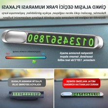 Cekar Store Çinko Alaşım Fosforlu Araç Park Numaratör Oto Numaratör Geçici Park Için Telefon Numaratörü