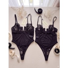 Elarin Dantel Transparan Body Kadın Iç Giyim