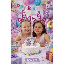 Dizayn Parti Evi Dzyn Unicorn Taç – Işıltılı Unicorn Parti Tacı, Çocuk Doğum Günü & Kostüm Aksesuarı