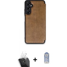 Marsilyan™- Galaxy A25 5g Kılıf Zirve Yansıma Serisi - Siyah Joko Magic 5d Cam + Şeffaf Kamera Lens Koruma Cam