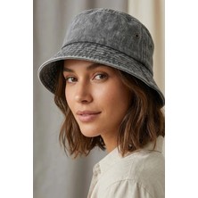Ritagarcia Vintage Eskitme Bucket Şapka - Havalandırma Detaylı Unisex Kova Şapka
