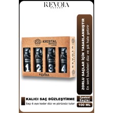 Revola Kristal A Plus Keratin Brezilya Fönü Seti 4'lü 100 ml – Kalıcı Saç Düzleştirici, Profesyonel Saç Bakım ve Onarım Seti