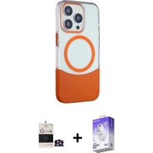 Marsilyan™- iPhone 14 Pro Max Kılıf Çekirdek Asil Özel Seri - Siyah Bilvis 5in1 3D Magic Cam Ekran Koruyucu + Gold Bilvis Titan Kamera Lens