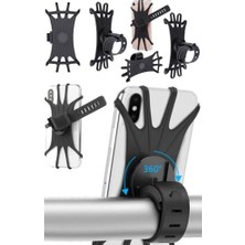 Cekar Store Profesyonel Motorsiklet Atv Bisiklet Gidon Esnek Lastikli Telefon Tutucu Akrobat Ahtapot Model