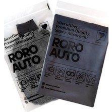 Cekar Store Siyah Mikrofiber Araç Kurulama Havlusu 60X90 ve Oto Yıkama Eldiveni Seti