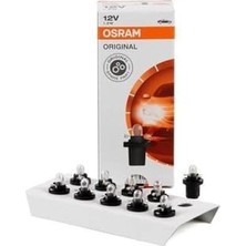 Cekar Store Osram 2721MF Siyah Soketli Mini Dipsiz Gösterge Ampul 12V 1.2W 10 Adet Osr