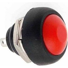 Cekar Store IC-184 Buton 12MM PBS33B - Kırmızı