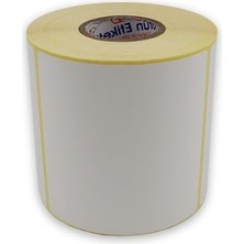 Cekar Store Kargo Etiketi Eko Termal Etiket 100MM x 100MM Ruloda 500 Adet 40MM Kuka Çapında Direk Termal Transfer Etiketi