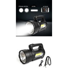 Pileli Store Profesyonel Ultra Güçlü LED El Feneri - Yüksek Performanslı 900 Lümen Aydınlatma