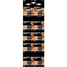 Pileli Store Duracell 20'li Kartela 1.5 V Alkalin Aa Kalem Pil