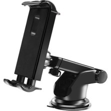 Cekar Store Teleskopik Vantuzlu Araç Tablet Tutucu Araç Telefon Tutucu Torpido Üzeri Cama Yapışan Araç Tablet Tutucu