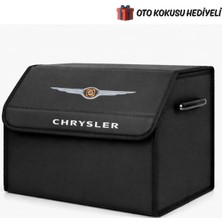 Autowise Chrysler Marka Logolu Oto Bagaj Organizer Çanta Oto Bagaj Çantası 2 Bölmeli Suni Deri