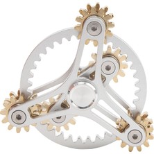 Edc & Yeni Nesil Stres Çarkı – 9 Dişli Metal Gear Linkage Fidget Spinner | Hassas Mekanik Gyro, Cnc Metal Gövde