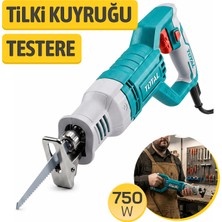 Badem10 Ts 100806 Tilki Kuyruğu Elektrikli Metal Testere 750W Plastik Hobi Kemik Ahşap Doğrama Testeresi