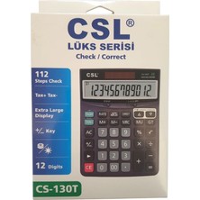 Caslo CSL CS-130T 12 Hane Masa Tipi İşlem Kontrollü Hesap Makinesi