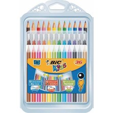 Bic Kids Boyama Seti 36 Parça Silinebilir Pastel ve Kuru Boya Kalemleri 3'lü Paket