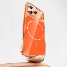 Anka Cep Cep Telefonu Aksesuarları Apple iPhone 17 Pro Kılıf Magsafe Şarj Özellikli Şeffaf Kamera Kontrol Butonlu Lugano Kapak