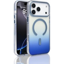 Anka Cep Cep Telefonu Aksesuarları Apple iPhone 17 Pro Max Kılıf Magsafe Şarj Özellikli Transparan Renk Geçişli Toros Kapak