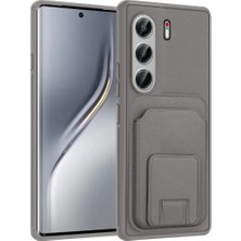 Anka Cep Cep Telefonu Aksesuarları Tekno Tecno Camon 40 Pro (Cm7) Uyumlu Kılıf Kartlıklı Tpu Bikart Kapak