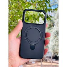 Anka Cep Cep Telefonu Aksesuarları Apple iPhone 17 Pro Kılıf Regal Mgsafe Içi Kadife Soft Standlı Silikon Kapak
