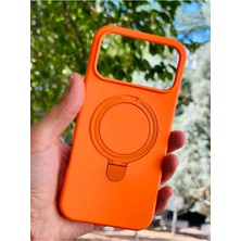 Anka Cep Cep Telefonu Aksesuarları Apple iPhone 17 Pro Max Kılıf Regal Mgsafe Içi Kadife Soft Standlı Silikon Kapak