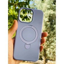 Anka Cep Cep Telefonu Aksesuarları Apple iPhone 14 Pro Max Kılıf Regal Mgsafe Içi Kadife Soft Standlı Silikon Kapak