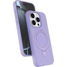 Anka Cep Cep Telefonu Aksesuarları Apple iPhone 16 Pro Max Regal Magsafe Standlı Silikon Kapak