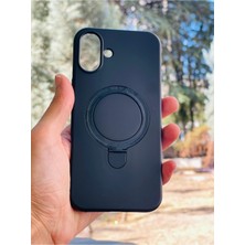 Anka Cep Cep Telefonu Aksesuarları Apple iPhone 16 Plus Kılıf Regal Mgsafe Içi Kadife Soft Standlı Silikon Kapak