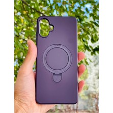 Anka Cep Cep Telefonu Aksesuarları Samsung Galaxy A06 Kılıf Regal Mgsafe Içi Kadife Soft Standlı Silikon Kapak