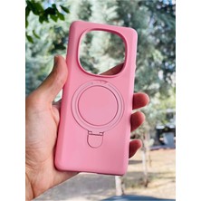 Anka Cep Cep Telefonu Aksesuarları Xiaomi Redmi Note 14 Pro 5g Kılıf Regal Mgsafe Içi Kadife Soft Standlı Silikon Kapak