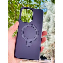 Anka Cep Cep Telefonu Aksesuarları Xiaomi Redmi 13C Kılıf Regal Mgsafe Içi Kadife Soft Standlı Silikon Kapak