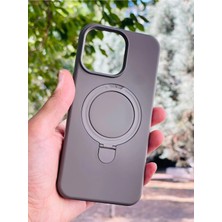 Anka Cep Cep Telefonu Aksesuarları Apple iPhone 14 Pro Max Kılıf Regal Mgsafe Içi Kadife Soft Standlı Silikon Kapak