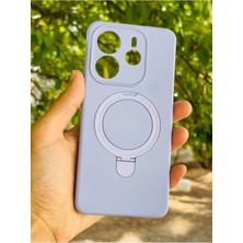 Anka Cep Cep Telefonu Aksesuarları Redmi Note 14 4g Kılıf Regal Mgsafe Içi Kadife Soft Standlı Silikon Kapak
