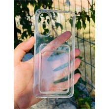 Anka Cep Cep Telefonu Aksesuarları Xiaomi Redmi 13C Kılıf Kartlıklı Lüx Şeffaf Silikon Kapak