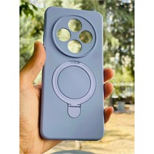 Anka Cep Cep Telefonu Aksesuarları Xiaomi Redmi 14C Kılıf Regal Mgsafe Içi Kadife Soft Standlı Silikon Kapak