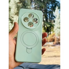 Anka Cep Cep Telefonu Aksesuarları Xiaomi Redmi 14C Uyumlu Kılıf Regal Mgsafe Içi Kadife Soft Standlı Silikon Kapak