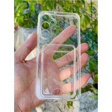 Anka Cep Cep Telefonu Aksesuarları Samsung Galaxy A55 5g Kılıf Kartlıklı Lüx Şeffaf Silikon Kapak