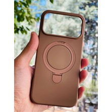 Anka Cep Cep Telefonu Aksesuarları Apple iPhone 17 Pro Max Kılıf Regal Mgsafe Içi Kadife Soft Standlı Silikon Kapak