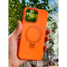 Anka Cep Cep Telefonu Aksesuarları Apple iPhone 15 Plus Kılıf Regal Mgsafe Içi Kadife Soft Standlı Silikon Kapak