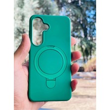 Anka Cep Cep Telefonu Aksesuarları Samsung Galaxy S25 Kılıf Regal Mgsafe Içi Kadife Soft Standlı Silikon Kapak