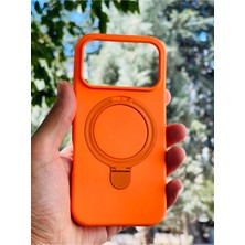 Anka Cep Cep Telefonu Aksesuarları Apple iPhone 17 Pro Kılıf Regal Mgsafe Içi Kadife Soft Standlı Silikon Kapak