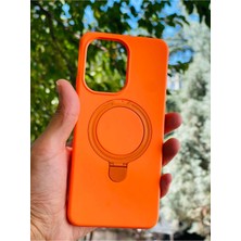 Anka Cep Cep Telefonu Aksesuarları Xiaomi Redmi 13C Kılıf Regal Mgsafe Içi Kadife Soft Standlı Silikon Kapak