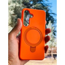Anka Cep Cep Telefonu Aksesuarları Samsung Galaxy S25 Kılıf Regal Mgsafe Içi Kadife Soft Standlı Silikon Kapak