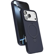Anka Cep Cep Telefonu Aksesuarları Apple iPhone 17 Pro Regal Magsafe Standlı Silikon Kapak
