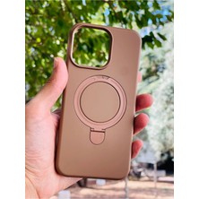 Anka Cep Cep Telefonu Aksesuarları Apple iPhone 16 Pro Kılıf Regal Mgsafe Içi Kadife Soft Standlı Silikon Kapak