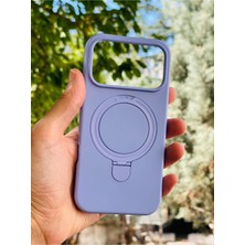 Anka Cep Cep Telefonu Aksesuarları Apple iPhone 17 Pro Kılıf Regal Mgsafe Içi Kadife Soft Standlı Silikon Kapak