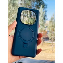 Anka Cep Cep Telefonu Aksesuarları Xiaomi Redmi Note 14 Pro 4g Kılıf Regal Mgsafe Içi Kadife Soft Standlı Silikon Kapak
