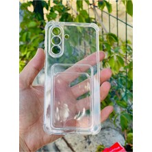 Anka Cep Cep Telefonu Aksesuarları Samsung Galaxy A36 Kılıf Kartlıklı Lüx Şeffaf Silikon Kapak